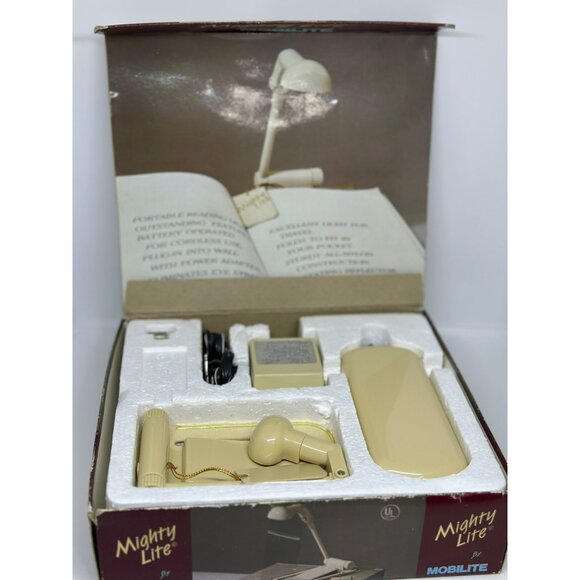 VTG 80's Mighty Lite By Mobilite Portable Reading Light New In Box TESTED - Picture 3 of 6